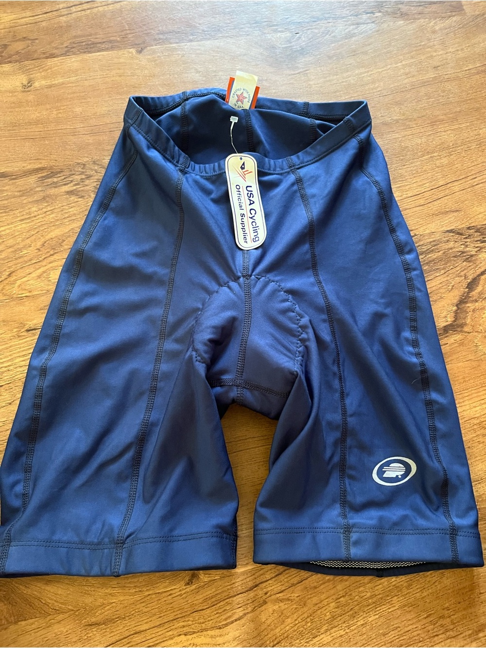 NWT Performance Padded Cycling Shorts Blue Mens XL